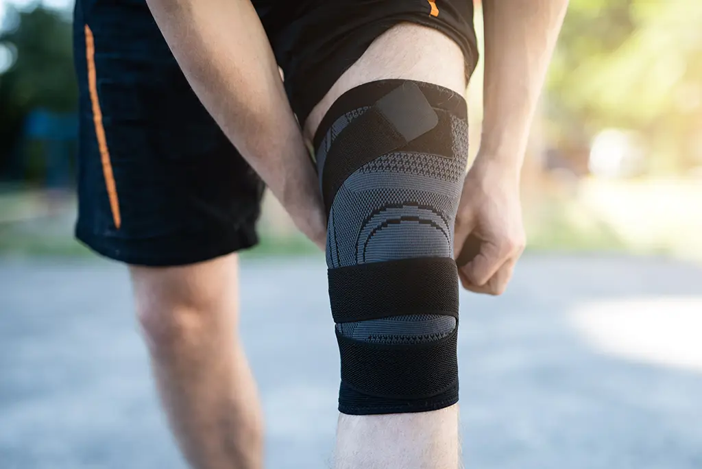 Bandage am Knie